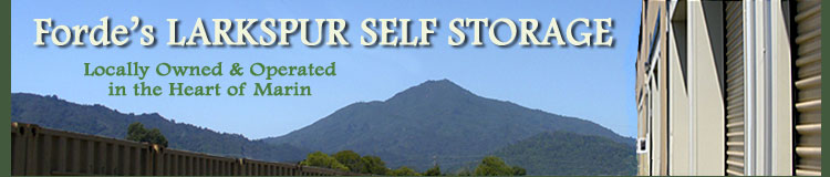 Forde's self storage in the heart of Marin